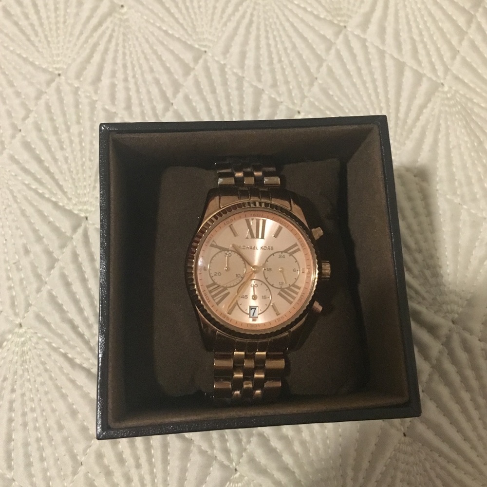 Michael Kors Oversized Rose Gold Bradshaw Watch